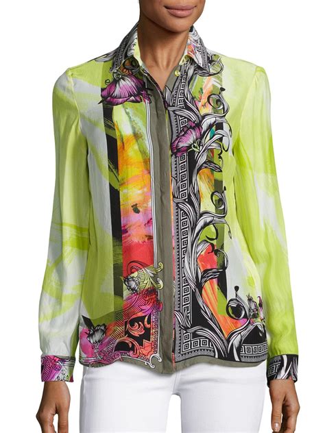 versace top women|versace blouses for ladies.